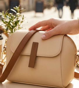 Mini Flap Bag - Beige