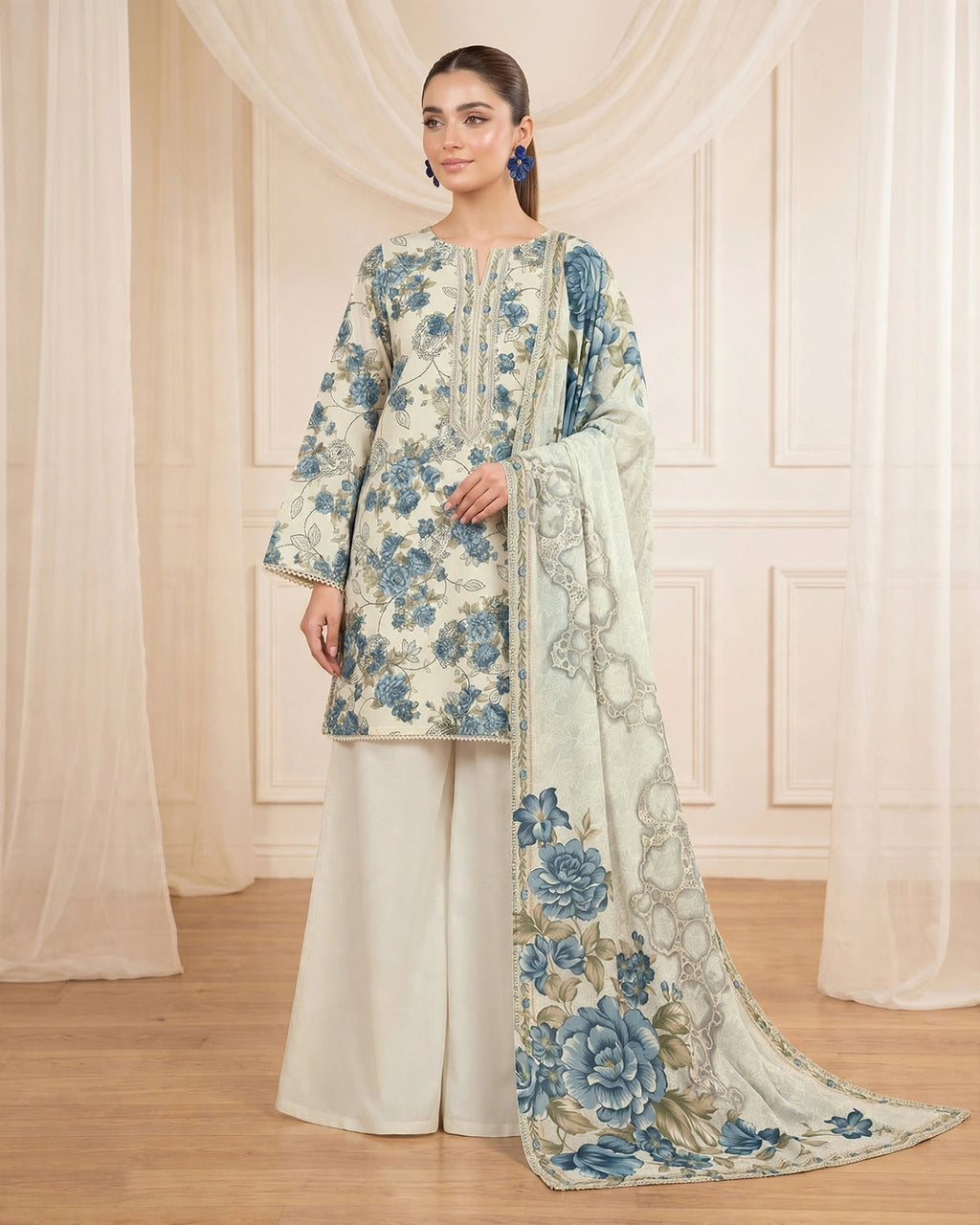 PRINTED 2 PC LAWN SUIT