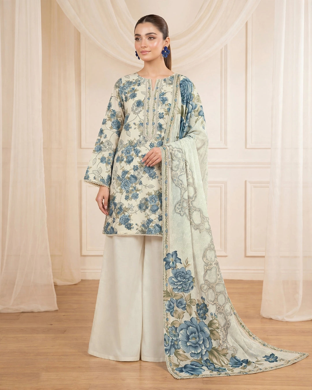 PRINTED 2 PC LAWN SUIT