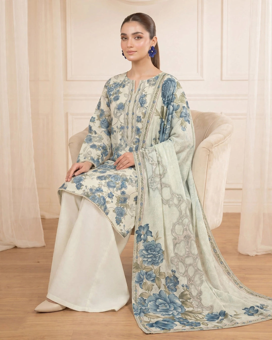 PRINTED 2 PC LAWN SUIT